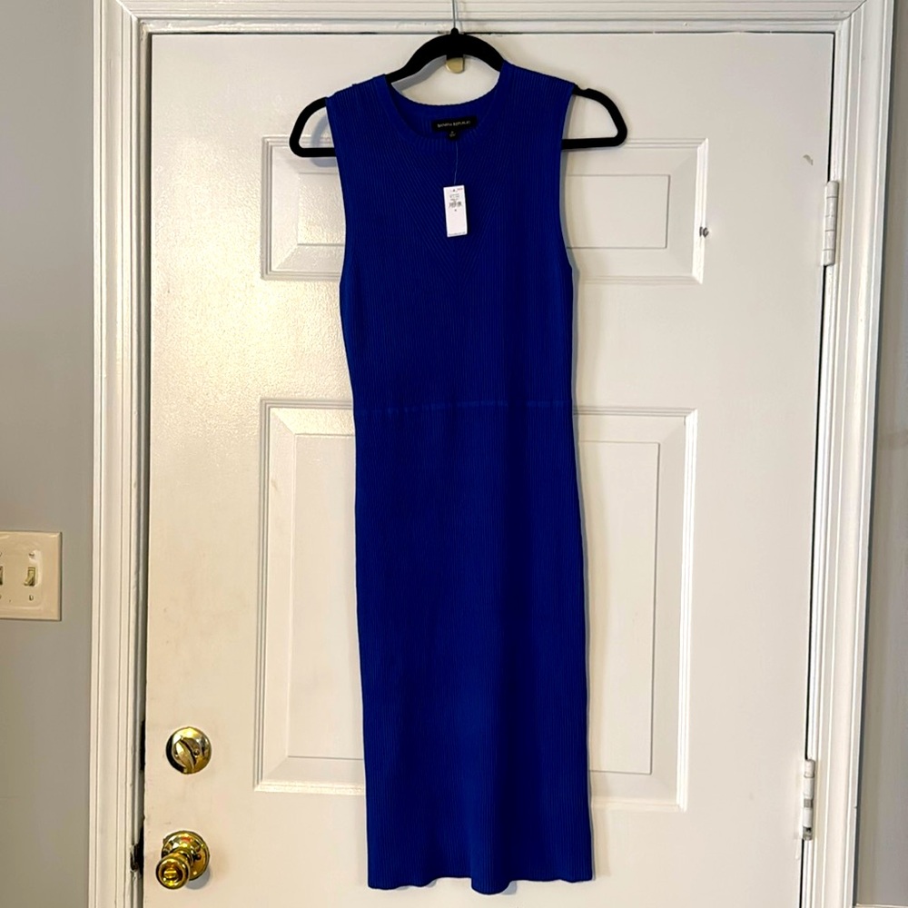 Banana Republic Ribbed Bodycon Midi Dress | size M